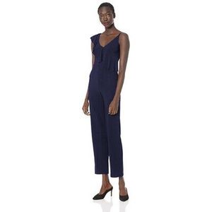 💎BeBe Navy Blue Asymmetrical Jump Suit